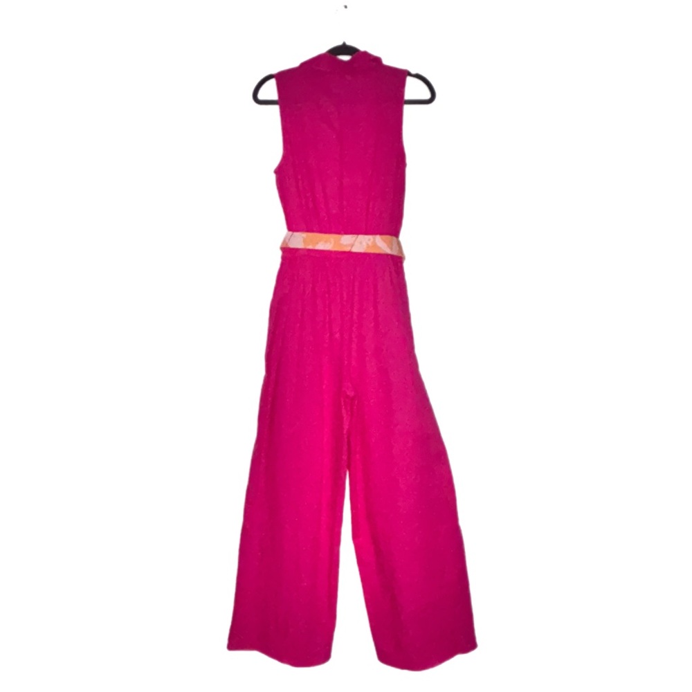 Barbie Pink Jumpsuit with Orange Belt NWOT - Picture 4 of 9